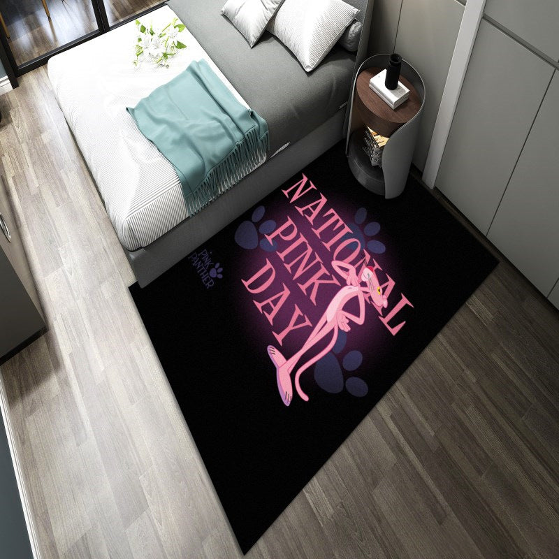 Lisslune | Western garden printed rug Multicolor Polyester rug with non-slip backing Stain-resistant indoor rug for bedroom