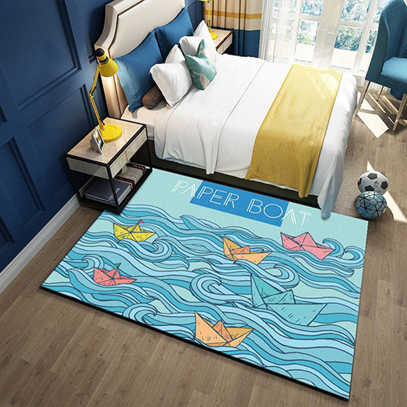 Lisslune | Western garden printed carpet multicolored polyester carpet with non-slip backing stain-resistant indoor carpet for bedroom