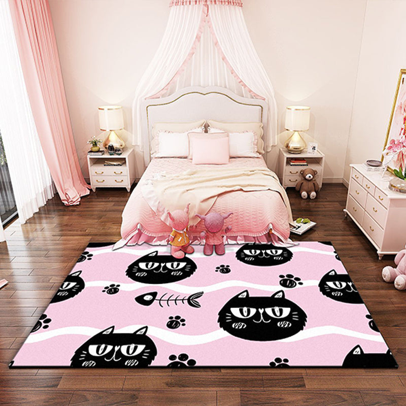Lisslune | Western garden printed carpet multicolored polyester carpet with non-slip backing stain-resistant indoor carpet for bedroom