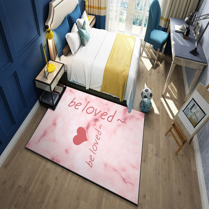 Lisslune | Western garden printed rug Multicolor Polyester rug with non-slip backing Stain-resistant indoor rug for bedroom