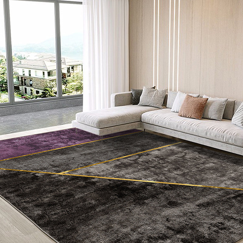 Lisslune | Nordic Living Room Rug More Colors Geometric Pattern Indoor Rug Polyester Pet Friendly Stain Resistant Rug