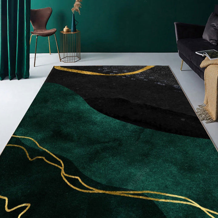 Lisslune | New Product Geometric Rug Multi-Color Polyester Rug Pet-Friendly Stain Resistant Indoor Rug for Living Room