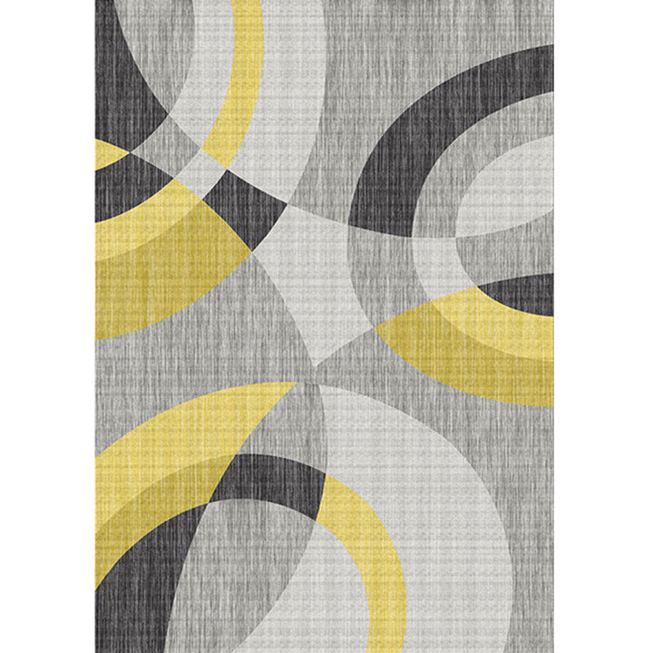 Lisslune | New Product Geometric Rug Multi-Color Polyester Rug Pet-Friendly Stain Resistant Indoor Rug for Living Room
