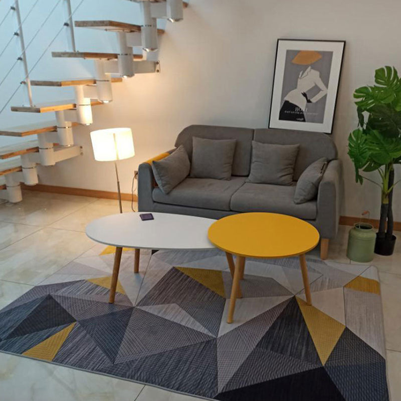 Lisslune | New geometric carpet multicolor polyester carpet pet-friendly stain-resistant indoor carpet for living room