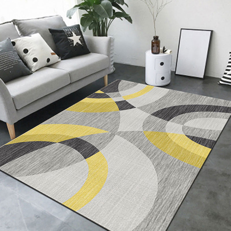 Lisslune | New Product Geometric Rug Multi-Color Polyester Rug Pet-Friendly Stain Resistant Indoor Rug for Living Room