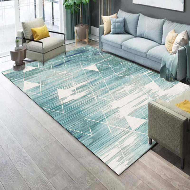Lisslune | New Product Geometric Rug Multi-Color Polyester Rug Pet-Friendly Stain Resistant Indoor Rug for Living Room