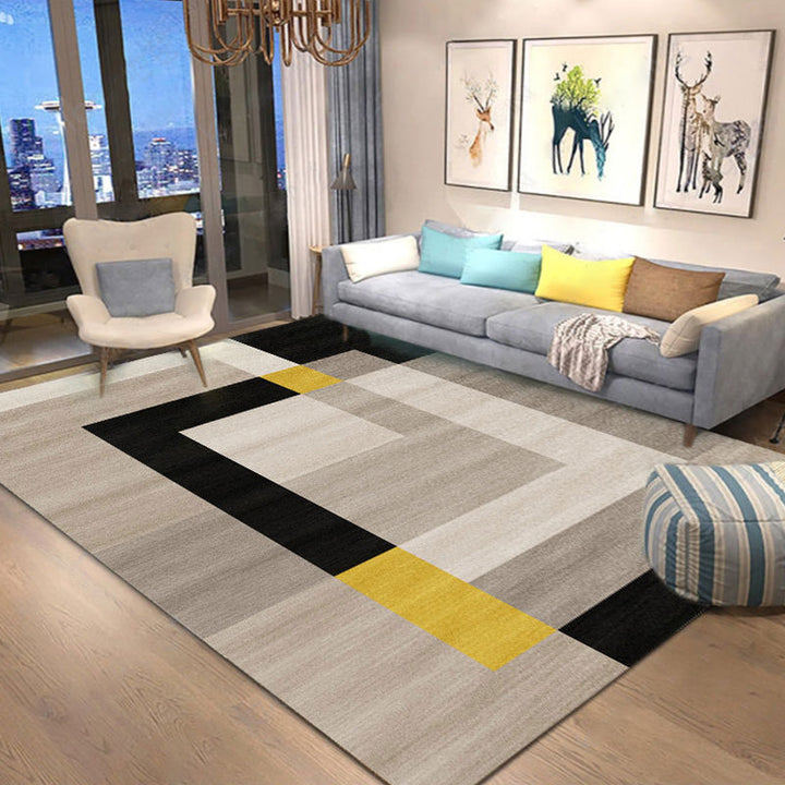 Lisslune | New Product Geometric Rug Multi-Color Polyester Rug Pet-Friendly Stain Resistant Indoor Rug for Living Room