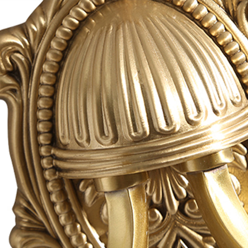 Skørter | Milk Glass Brass Wall Lamp Engraved Flower 1/2-Light Vintage Wall Lamp Sconces with Adjustable Arm for Porch