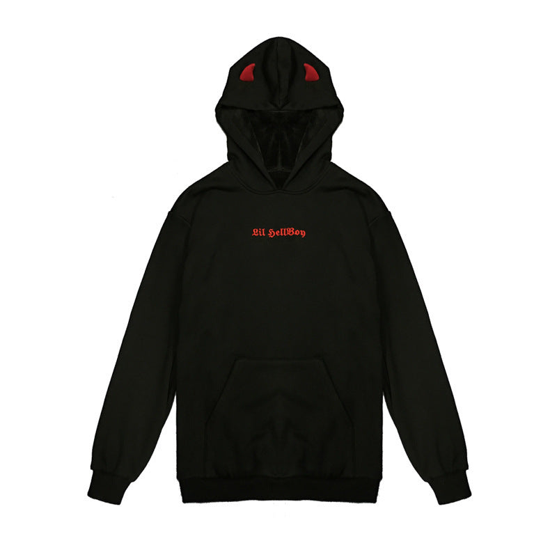 Women's oversized hoodie with playful wing appliqués Lisslune