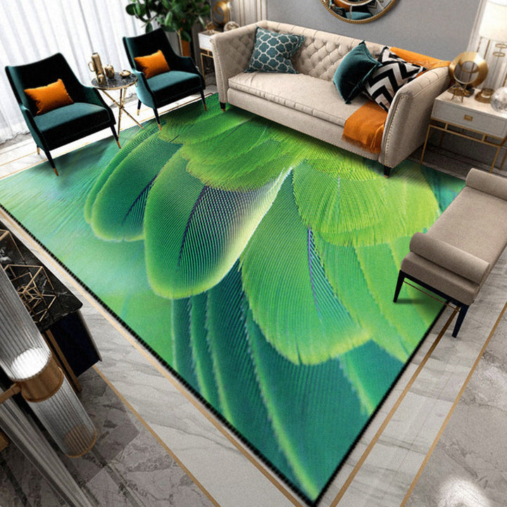 Lisslune | Multicolored Living Room Rug Unique Animal Print Rug Polypropylene Pet Friendly Washable Area Rug