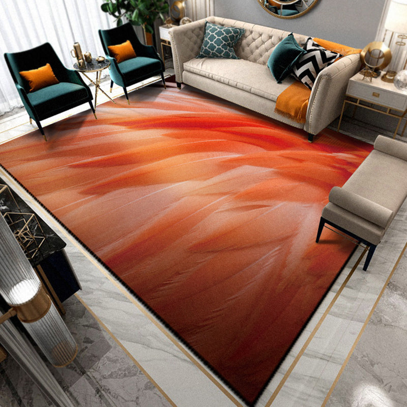 Lisslune | Multicolored Living Room Rug Unique Animal Print Rug Polypropylene Pet Friendly Washable Area Rug