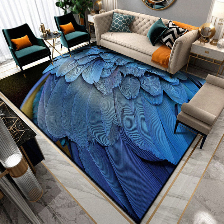 Lisslune | Multicolored Living Room Rug Unique Animal Print Rug Polypropylene Pet Friendly Washable Area Rug