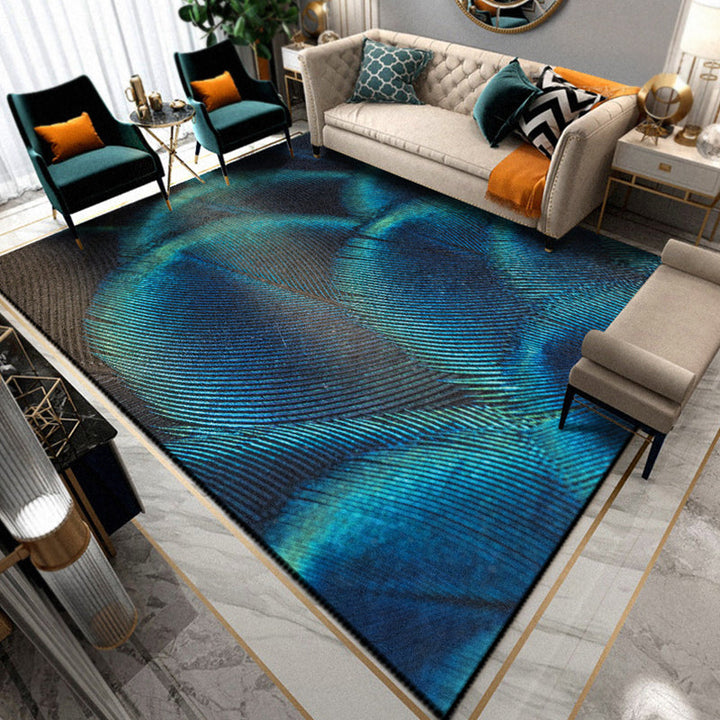 Lisslune | Multicolored Living Room Rug Unique Animal Print Rug Polypropylene Pet Friendly Washable Area Rug