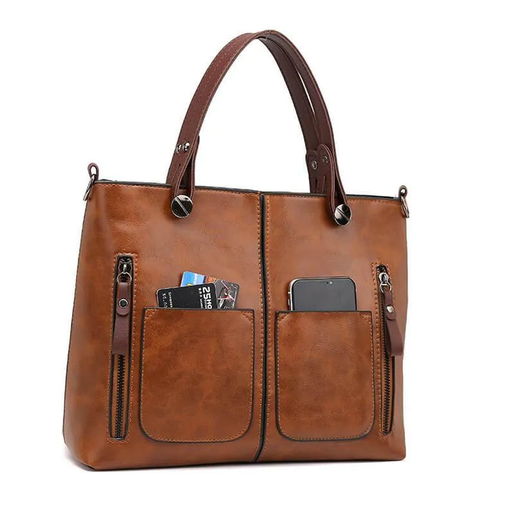 Lisslune | Elly – Women’s Vintage Leather Shoulder Bag | Handmade & Elegant Design