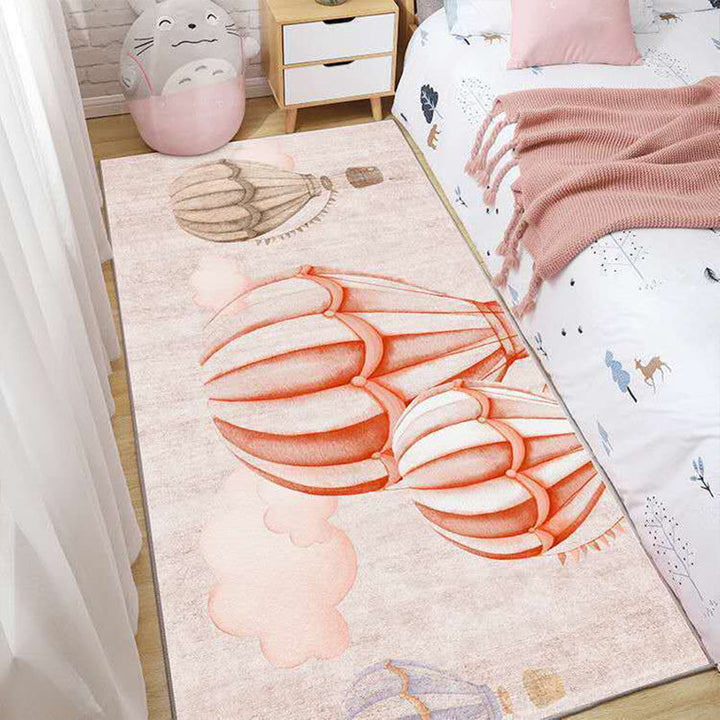 Lisslune | Casual Love Rug Multicolor Animal Print Indoor Rug Synthetic Non-Slip Backing Washable Rug for Bedroom