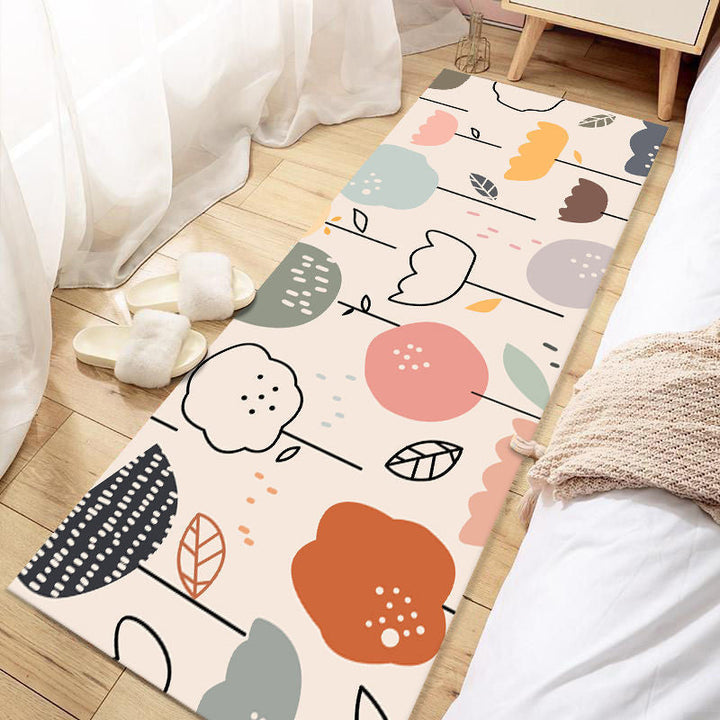 Lisslune | Casual Love Rug Multicolor Animal Print Indoor Rug Synthetic Non-Slip Backing Washable Rug for Bedroom