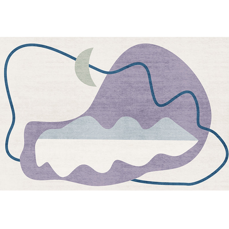 Lisslune | Southwest Living Room Rug Multicolored Color Block Rug Polypropylene Non-Slip Stain Resistant Rug