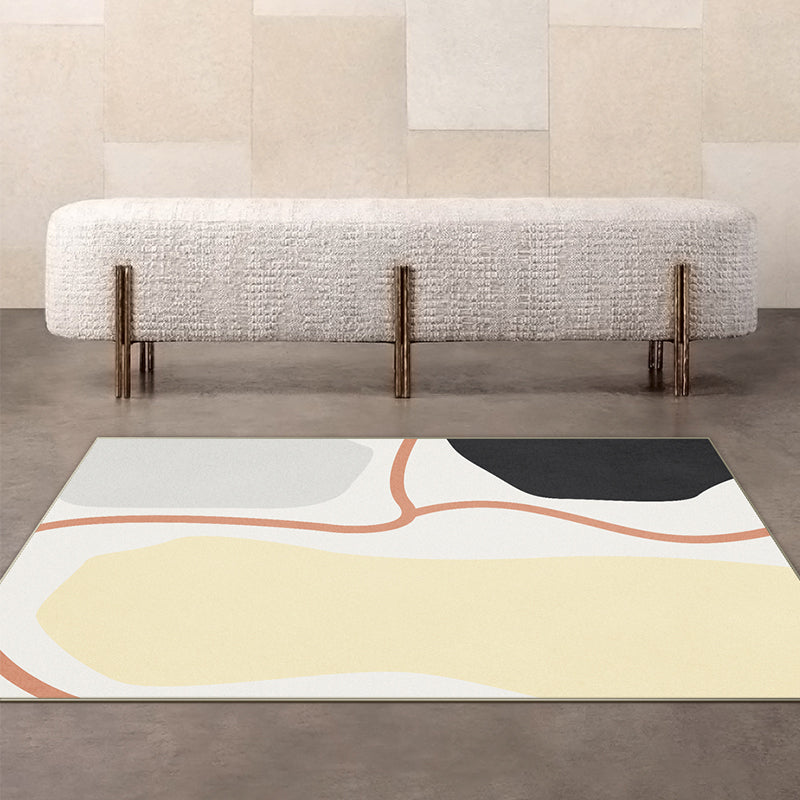 Lisslune | Southwest Living Room Rug Multicolored Color Block Rug Polypropylene Non-Slip Stain Resistant Rug