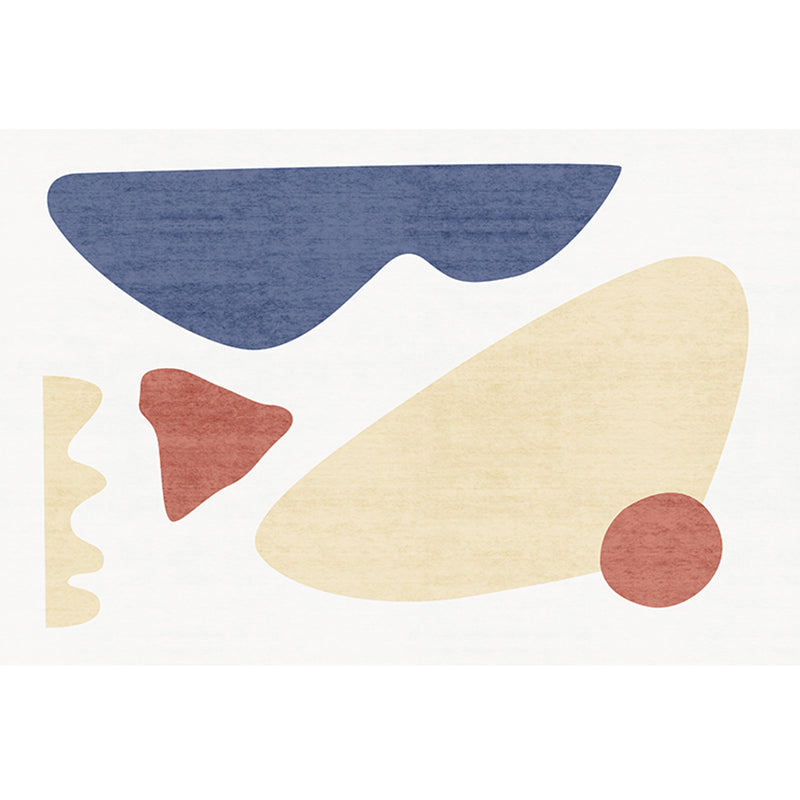 Lisslune | Southwest Living Room Rug Multicolored Color Block Rug Polypropylene Non-Slip Stain Resistant Rug