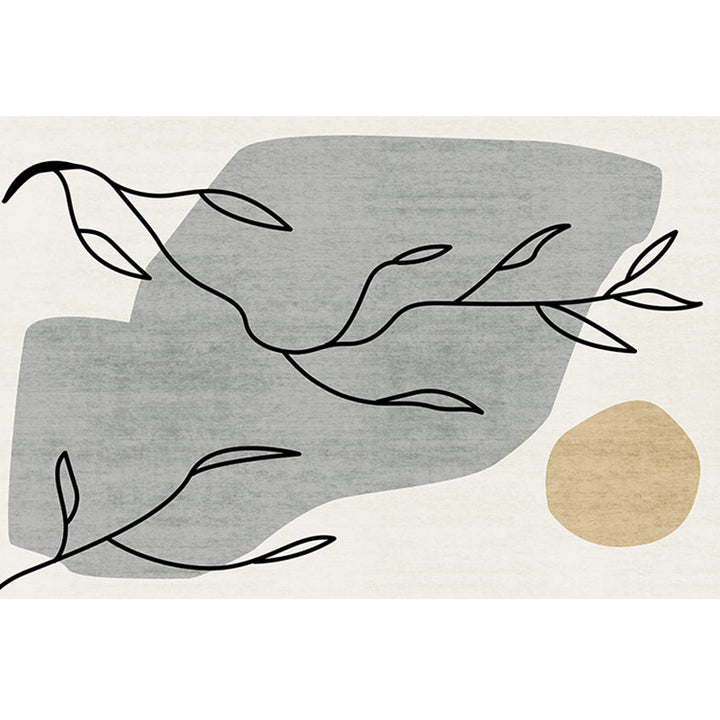 Lisslune | Southwest Living Room Rug Multicolored Color Block Rug Polypropylene Non-Slip Stain Resistant Rug