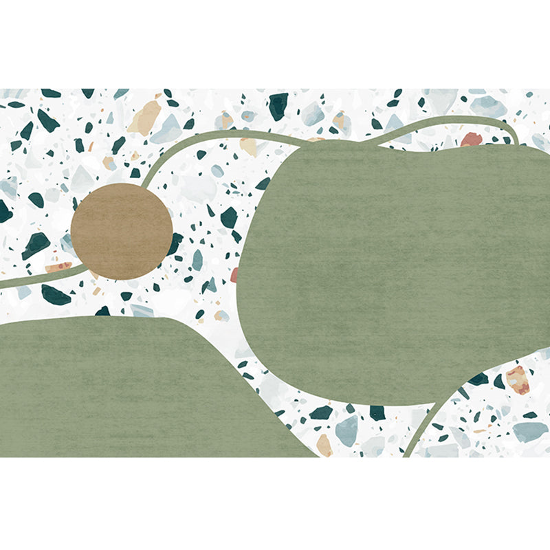 Lisslune | Southwest Living Room Rug Multicolored Color Block Rug Polypropylene Non-Slip Stain Resistant Rug