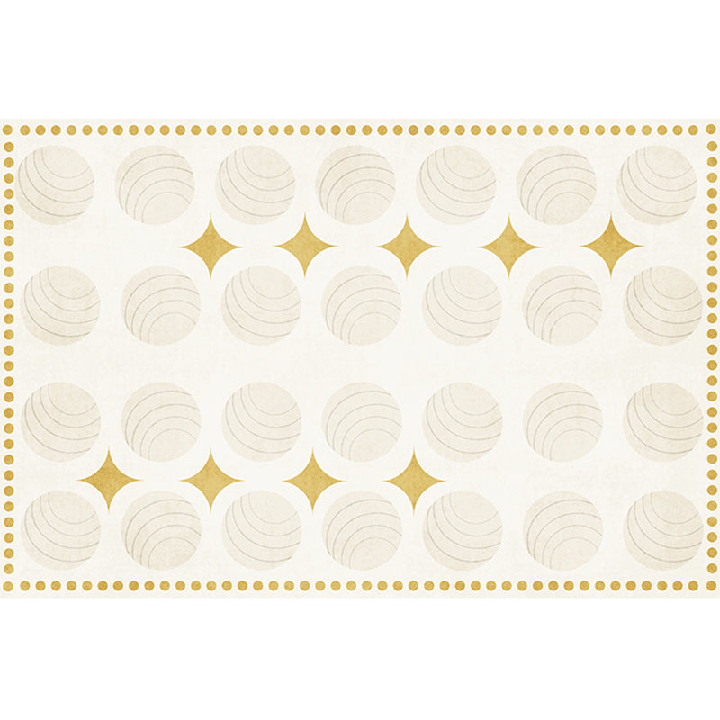 Lisslune | Casual Multicolor Relaxing Carpet Synthetic Color Block Carpet Non-Slip Back Washable Carpet for Bedroom