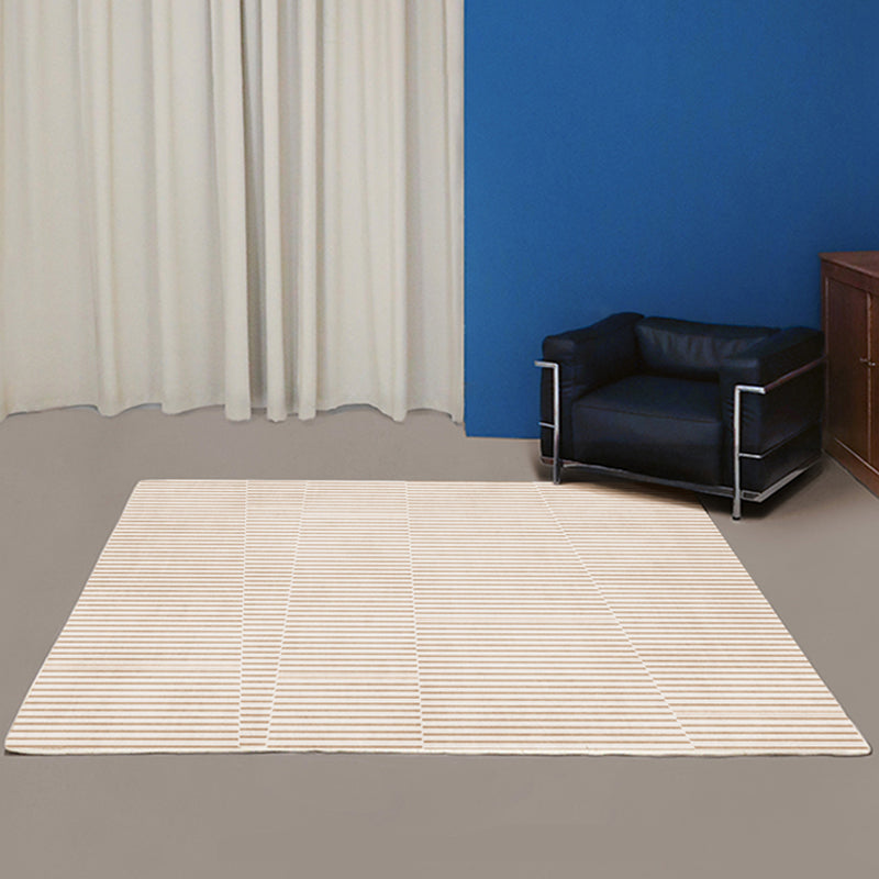 Lisslune | Casual Multicolor Relaxing Carpet Synthetic Color Block Carpet Non-Slip Back Washable Carpet for Bedroom