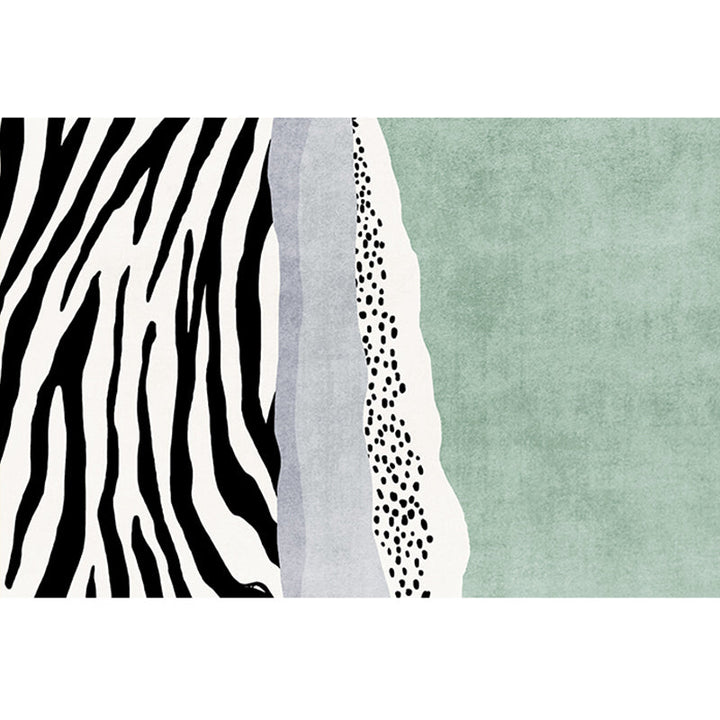 Lisslune | Western Home Rug Multicolored Abstract Pattern Rug Synthetic Non-Slip Washable Rug