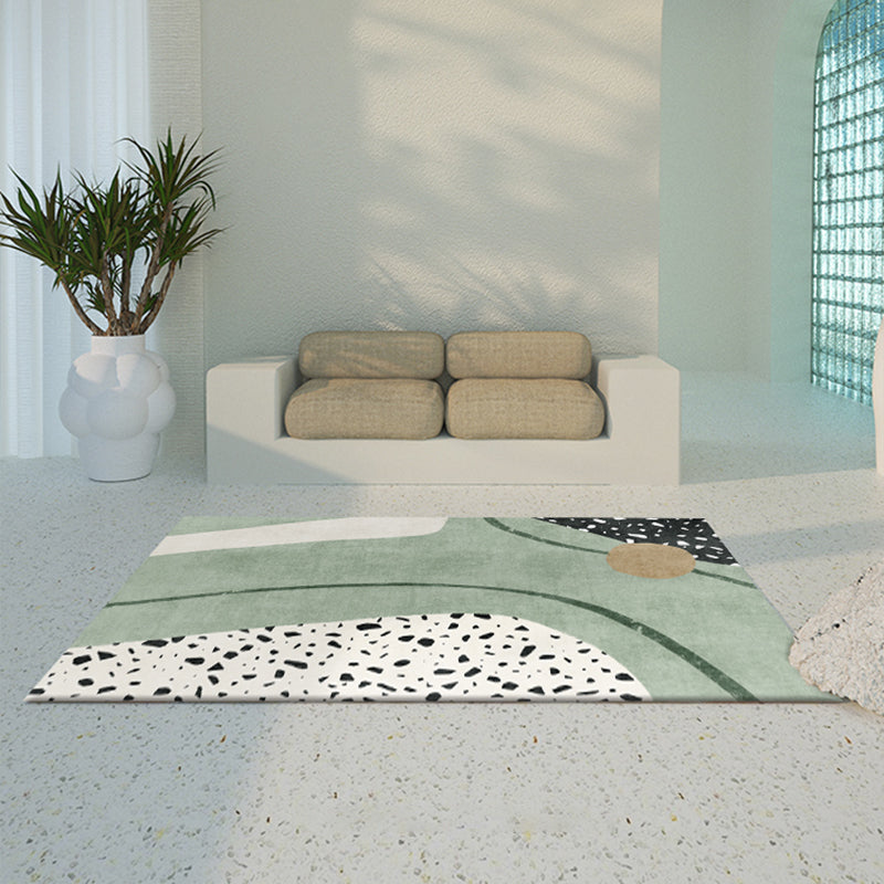 Lisslune | Western Home Rug Multicolored Abstract Pattern Rug Synthetic Non-Slip Washable Rug