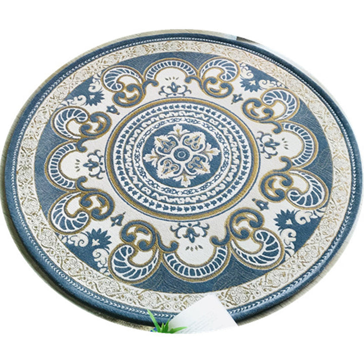 Lisslune | Western Living Room Carpet Multicolor Floral Pattern Area Rug Polyester Non-Slip Back Washable Rug