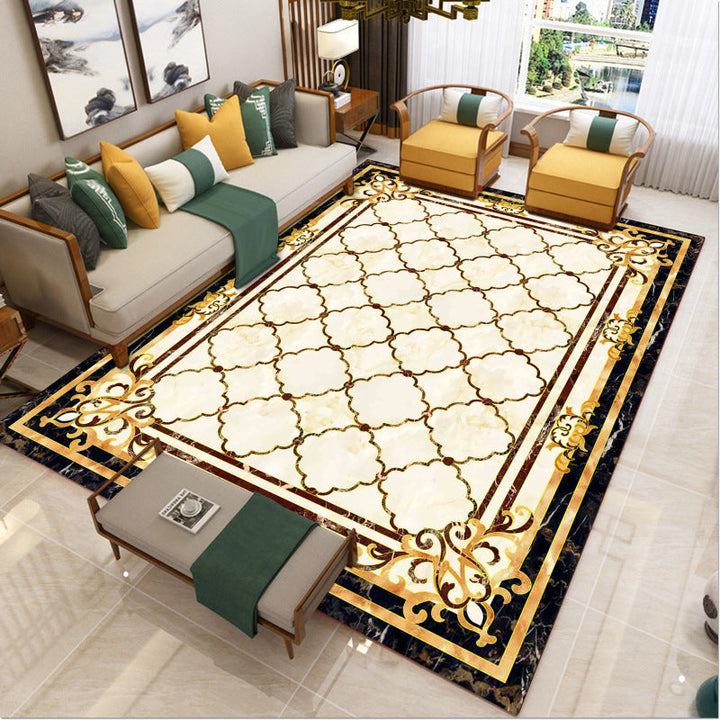 Lisslune | Luxury Southwest Rug Multicolored Floral Print Rug Pet-Friendly Easy to Care Washable Rug for the Living Room