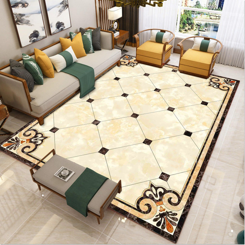 Lisslune | Luxury Southwest Rug Multicolored Floral Print Rug Pet-Friendly Easy to Care Washable Rug for the Living Room