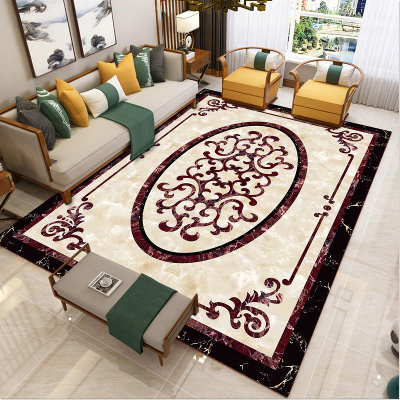 Lisslune | Luxury Southwest Rug Multicolored Floral Print Rug Pet-Friendly Easy to Care Washable Rug for the Living Room