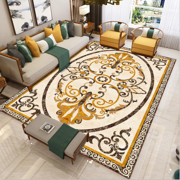 Lisslune | Luxury Southwest Rug Multicolored Floral Print Rug Pet-Friendly Easy to Care Washable Rug for the Living Room