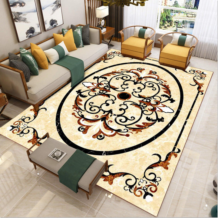Lisslune | Luxury Southwest Rug Multicolored Floral Print Rug Pet-Friendly Easy to Care Washable Rug for the Living Room