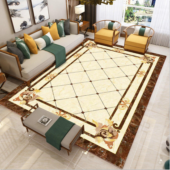 Lisslune | Luxury Southwest Rug Multicolored Floral Print Rug Pet-Friendly Easy to Care Washable Rug for the Living Room