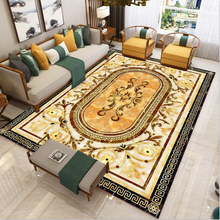 Lisslune | Luxury Southwest Rug Multicolored Floral Print Rug Pet-Friendly Easy to Care Washable Rug for the Living Room