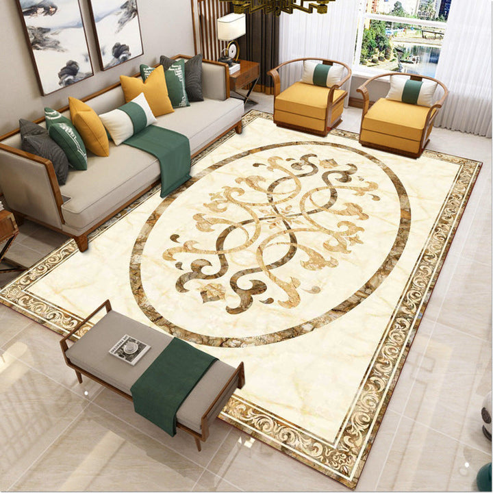 Lisslune | Luxury Southwest Rug Multicolored Floral Print Rug Pet-Friendly Easy to Care Washable Rug for the Living Room