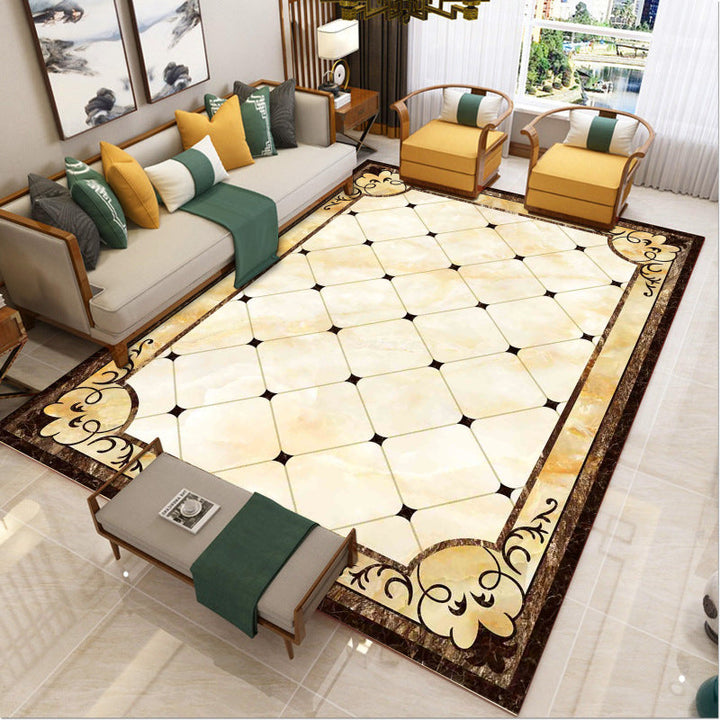 Lisslune | Luxury Southwest Rug Multicolored Floral Print Rug Pet-Friendly Easy to Care Washable Rug for the Living Room