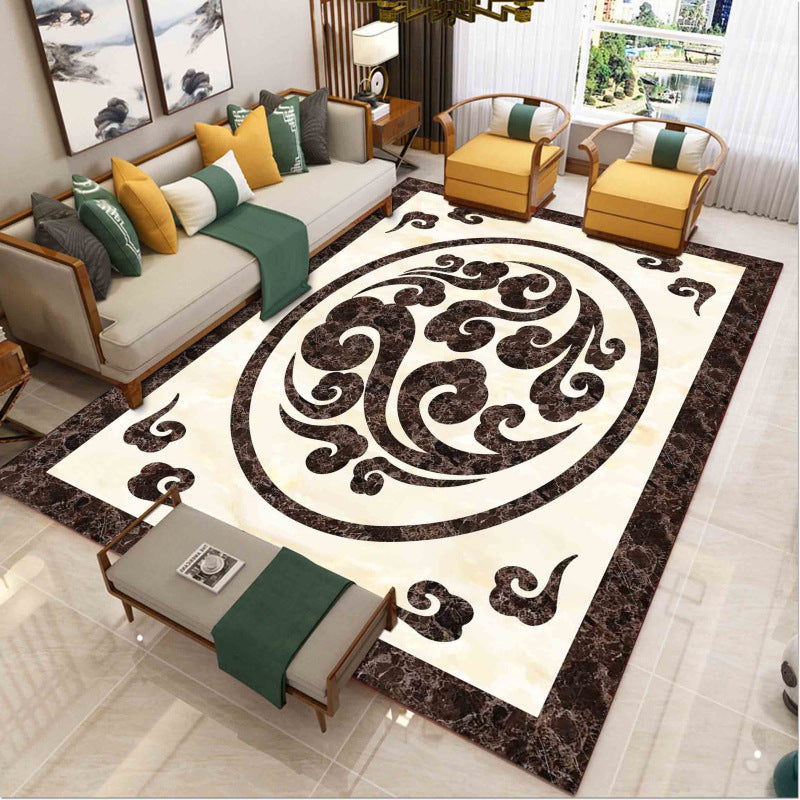 Lisslune | Luxury Southwest Rug Multicolored Floral Print Rug Pet-Friendly Easy to Care Washable Rug for the Living Room