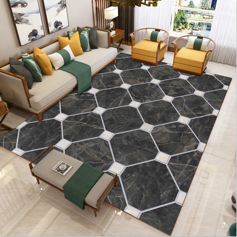 Lisslune | Luxury Southwest Rug Multicolored Floral Print Rug Pet-Friendly Easy to Care Washable Rug for the Living Room