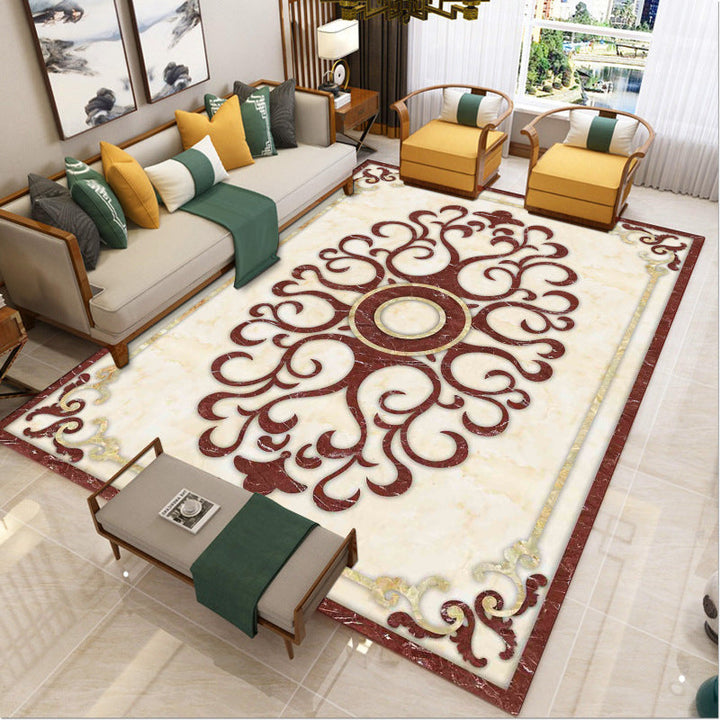 Lisslune | Luxury Southwest Rug Multicolored Floral Print Rug Pet-Friendly Easy to Care Washable Rug for the Living Room