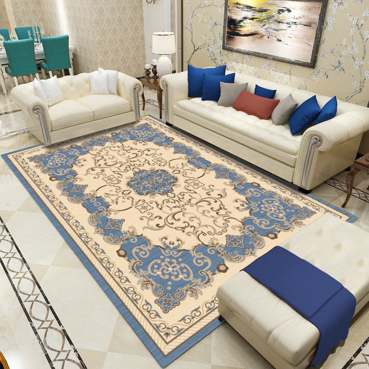 Lisslune | Antique patterned rug multicolored polypropylene indoor rug easy care washable rug for living room