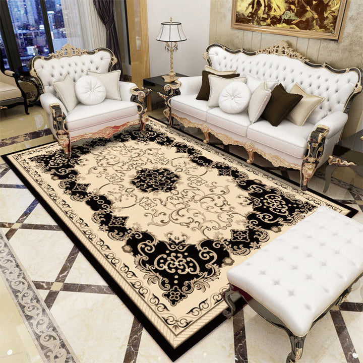 Lisslune | Antique patterned rug multicolored polypropylene indoor rug easy care washable rug for living room