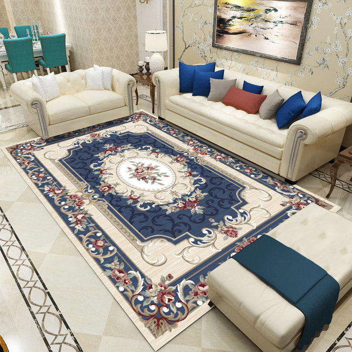 Lisslune | Antique patterned rug multicolored polypropylene indoor rug easy care washable rug for living room