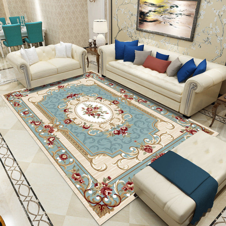 Lisslune | Antique patterned rug multicolored polypropylene indoor rug easy care washable rug for living room