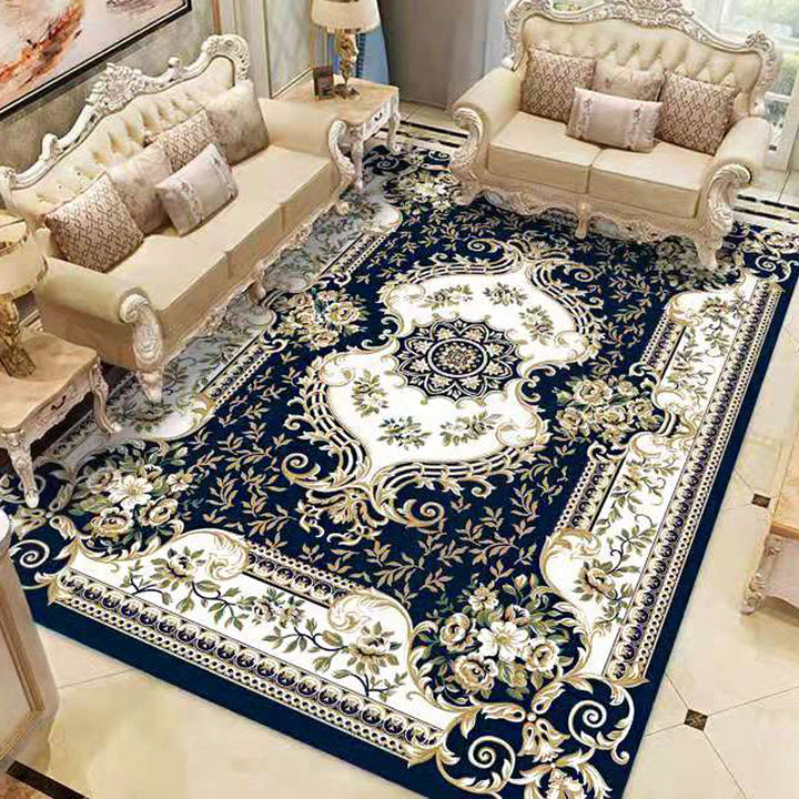 Lisslune | Americana Home Rug Multicolored Printed Rug Polyester Non-Slip Backing Easy Care Rug