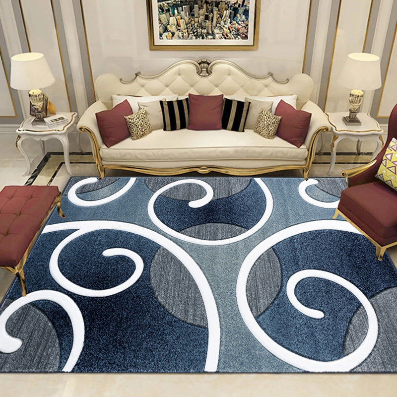 Lisslune | Indian Living Room Rug Multicolored Geometric Pattern Indoor Rug Polyester Pet Friendly Washable Rug