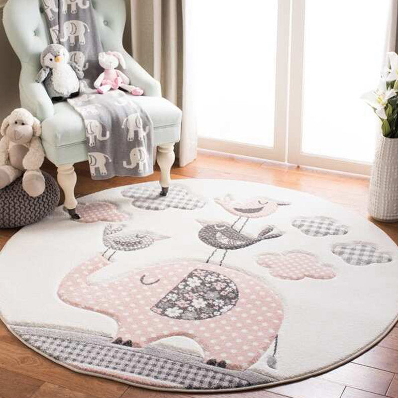 Lisslune | Modern children's room carpet multicolored cartoon pattern carpet polypropylene non-slip machine washable carpet