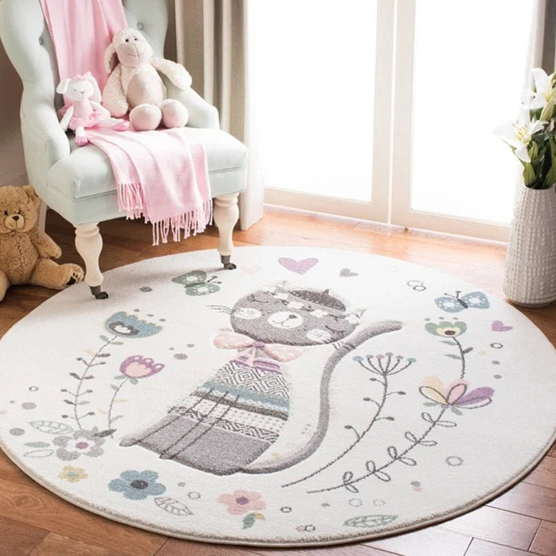 Lisslune | Modern children's room carpet multicolored cartoon pattern carpet polypropylene non-slip machine washable carpet